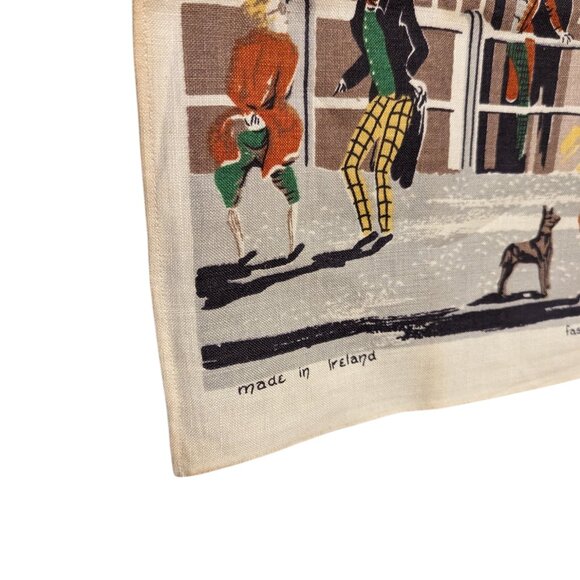 Vintage Pure The Grove Inn Southwark Made in Ireland Fast Colors Linen - Picture 4 of 4